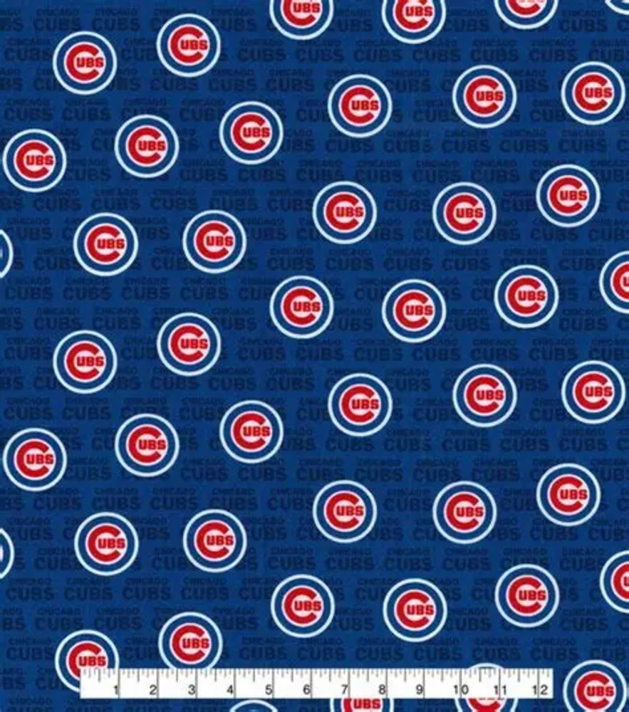 Chicago Cubs Mini MLB National League Central Cotton Fabric