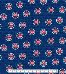 Chicago Cubs Mini MLB National League Central Cotton Fabric