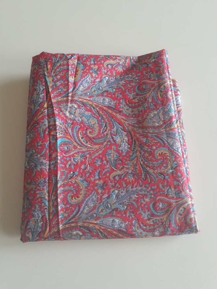 Liberty 110″ x 36″ Tana Lawn Used Vintage Cotton Fabric Red