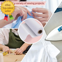 Light Weight 12″X 30 Yards Fusible Interfacing for Sewing,Iron-On Non-Woven