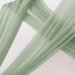 Sage Green Wedding Arch Draping Fabric 2 Panels 29″ X 20 FT Extra Long Gauze Dra