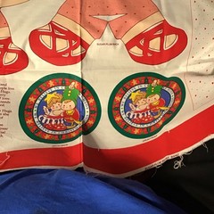 Cheryl Ann Johnson Holiday/Christmas Cut-and-Sew Fabric Panel, Antique/Vintage