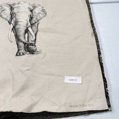 square by design upholstery fabric panel gray elephant usa woven 26×26