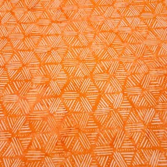 Spectrum BTY Banyan Batiks Orange Off-White Geometric