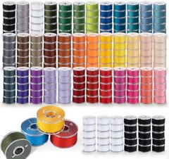StiVerse 210 Pcs Prewound Bobbin Thread, 36 210 pieces, 36 Colors (210PCS)