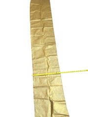 -Long Gold Shimmering Fabric Runner for Events or Home Décor