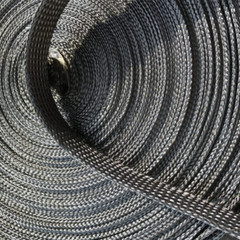 Carbon Fiber Braided Rope Tube Hollow Conductive Belt Sleeve Tube , 2mm-40mm Dia