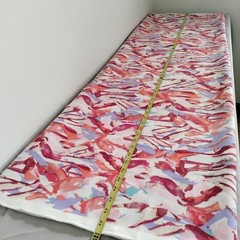 Modern Floral Abstract Twill Fabric 59×75″ Woven Polyester Blend