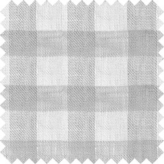 100% Linen Fabric by Yard Grey White Checks Summer Clothing Dressmaking Material