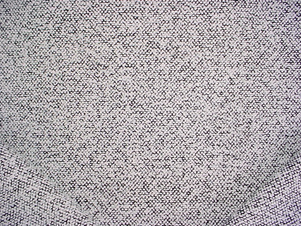 2Y Perrenials 983 On the Lamb Newsprint Jet Black Boucle Upholstery Fabric