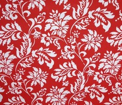 MILL CREEK WEXFORD BERRY RED FLORAL OUTDOOR FURNITURE FABRIC BY THE YARD 54″W