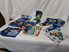 PAW PATROL Fabric Lot, Scraps. 100% Cotton, Nickelodeon 13oz.