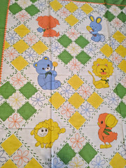 Vintage Princess Fabrics That’s Our Baby QUILT PANEL NOS