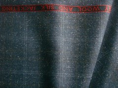 DORMEUIL 67% WOOL & 33% SILK JACKETING/SUITING FABRIC “Dorsilk Red” = 2.0 m.
