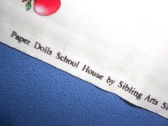 Paper Dolls School House by Sibling Arts Studio for Newcastle Fabrics # 803