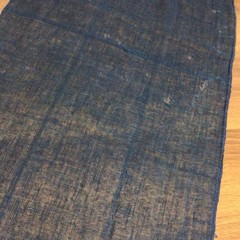 UnknownBrand Indigo Dyed Mosquito Net 32x174cm Vintage Cotton Handcrafted