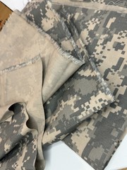 ACU Digital Camo Poly Cotton Camouflage Twill Fabric Segments