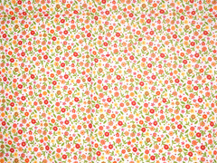 sunny orange & yellow Flowered Calico cotton Fabric 2/3’s yd. x 44