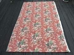 Ralph Lauren Material Pink Country Floral Cottage Roses Vintage Fabric 5 yards