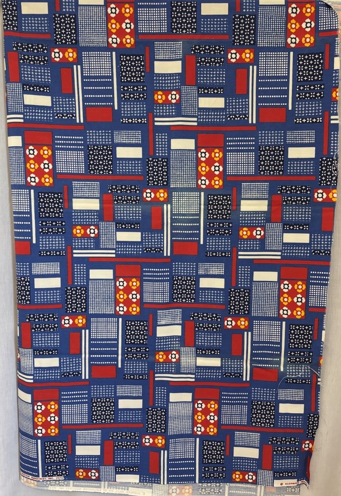 Vintage 1973 Klopman Mills Americana Fabric 2.5 Yards x 44”