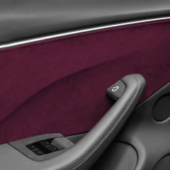 Matte Suede Fabric Vinyl Wrap Car Interior Door Panel Trim Sticky Back Film Kits
