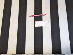 Richloom Solarium Cabana stripe black Printed Polyester Outdoor Fabric by the yd