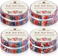 Japanese Style 160pc Cotton Fabric 2.44″x39″ Quilting Rolls – Quality Crafting