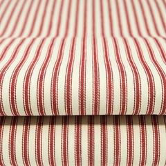 100% Cotton Woven Stripe Ticking Fabric Cut By Yard Home Decor Crafts Curtains