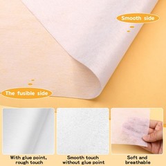UzecPk Medium Weight Fusible Interfacing for Sewing: 12″ X X 30yd, White