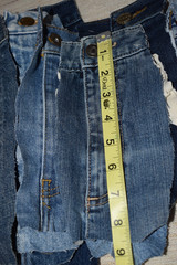 Denim Blue Jean Zippers LOT buttons DIY Sewing Quilting Craft Upcycle 20 pieces