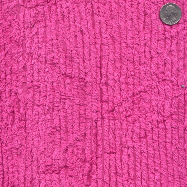Terry Chenille Hot Pink 57″ Wide Cotton Fabric by the Yard A710.03