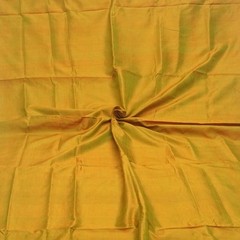 Vintage Green Dual Tone 100% Pure Silk Sari Remnant 5YD Craft Fabric Silk Scrap