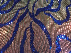 Pink Green Blue Black Multicolor 4way Stretch Sequins Fabric 50” Width 1 Yard