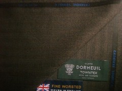 DORMEUIL 95%WOOL+5SHMERE SUITING FABRIC “CASHMERE TOWNTX”MADE IN ENGLAND-3.4m