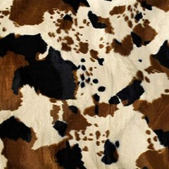 Cow Print Velboa Faux Fur Fabric by the Yard – 58/60″ Wide, Soft & Stretchy