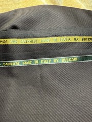 Bulgari fabric Wool and Cashmere 1 yard made in Italy brand new almost vintage