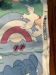 Vtg House N Home Fabrics & Draperies Panels Noah’s Ark 6 Yards 54” wide Cotton