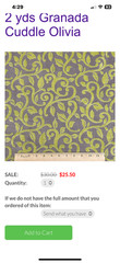 3 yards 20″ by 60″ Embossed Leaves Minky Fabric Green Vines by Shannon Fabrics