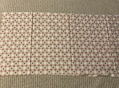 Four Different Calico Prints Beige Red Blue Tan Total 2 Yards + 17”