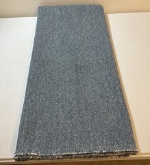 Upholstery Fabric Blue Spruce White Specks Woven Non-Slip Back 2-1/4 Yd 54” Wide