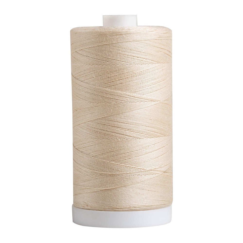 Connecting Threads Ivory 100% Cotton Thread for Sewing, Quilting, and Cream