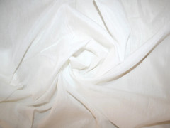 Off White Ivory Silk & Cotton Thin Lining Fabric Shirting Dress BTY 44″ W
