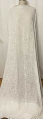 Textured Cotton Linen Slub Pre-Washed Double Gauze White Fabric By The Yard 55″W