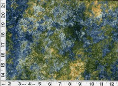 Dark Blue Green Yellow Earth Jewels Blender Quilting Sewing Fabric by Yard #2271