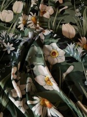 Authentic Monalisa Luxury dress fabric 162 x 148 cm. Made in Italy.