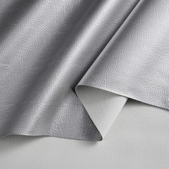 HYVAKUPPA Silver Faux Leather Fabric 2 Yards 55″W