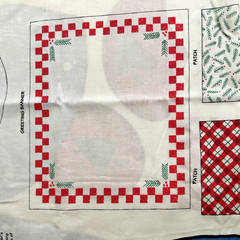 VTG 90s Daisy Kingdom Santa Moose Joyful Snowman Door Panels Cut N Sew Lot of 3
