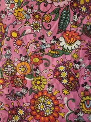 Vera Bradley /Braemore RARE Mickey Minnie Design Exclusive Fabric 13 Ft x 6 Ft