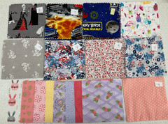 5″ X 5″ SQUARES – PACK #12 – MIXED COTTON QUILTING SQUARES– 51 PIECES