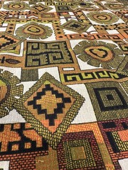 VTG House ‘N Home Fabrics & Draperies Inc Abstract Mid Century Mod Fabric 133″